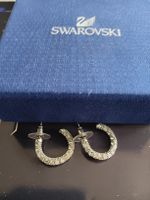 Original Swarovski Creolen Ohrringe mit Strass besetzt