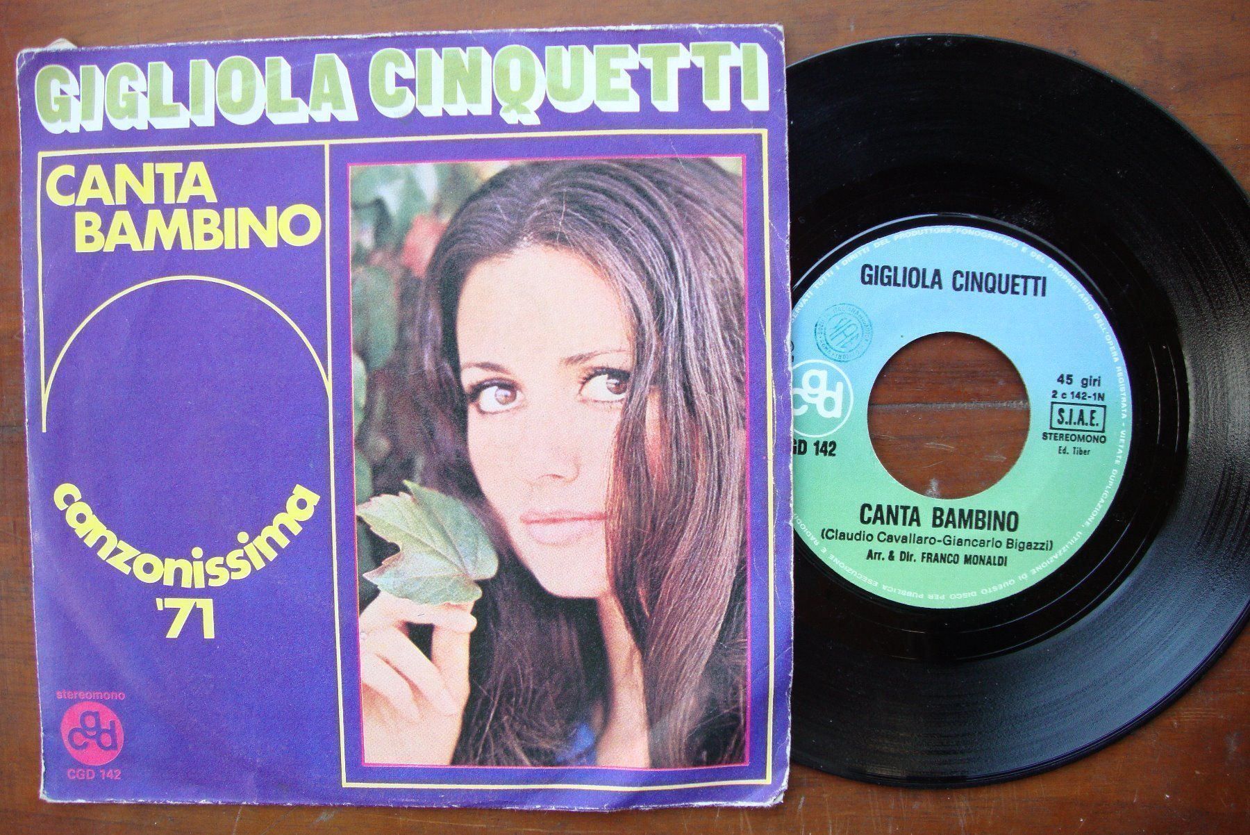 Dischi in vinile: GIGLIOLA CINQUETTI - CANTA BAMBINO – Usato da Bern venduto da Uli_10_11