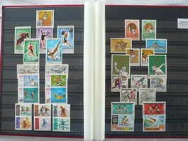 Olymp. Sommerspiele 1 kl. Sammlung mit 110 Marken