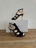 Jimmy Choo - Sommersandalen - Wildleder schwarz - Gr. 38