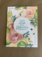 Handgemachte Geburtstagskarte „Alles Liebe zum Geburtstag“