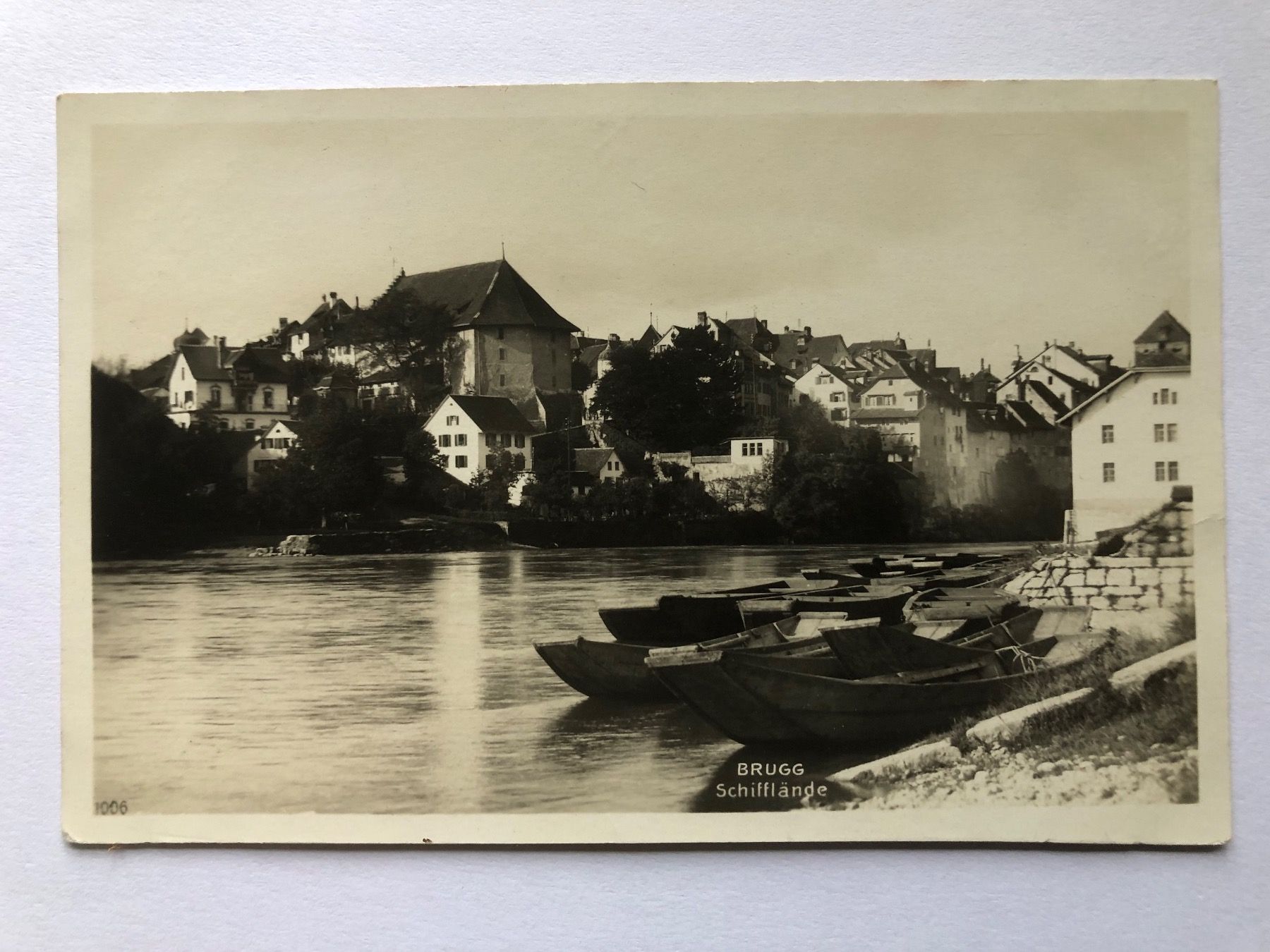 Ansichtskarten: Brugg - Schifflände – Gebraucht aus Bassersdorf von F-104fan