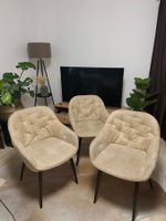 3 x Esszimmerstühle Stühle Wohnzimmer beige
