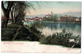 Solothurn von der Aare gesehen, gelaufen 1903