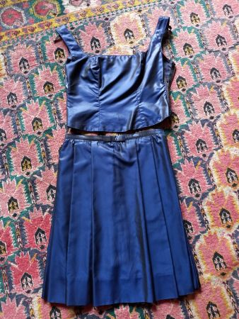 Modèle unique création styliste jupe + top  t. 36