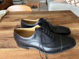 Barkers Elegante Schuhe Schwarz Leder Gr. UK 12 - Neu