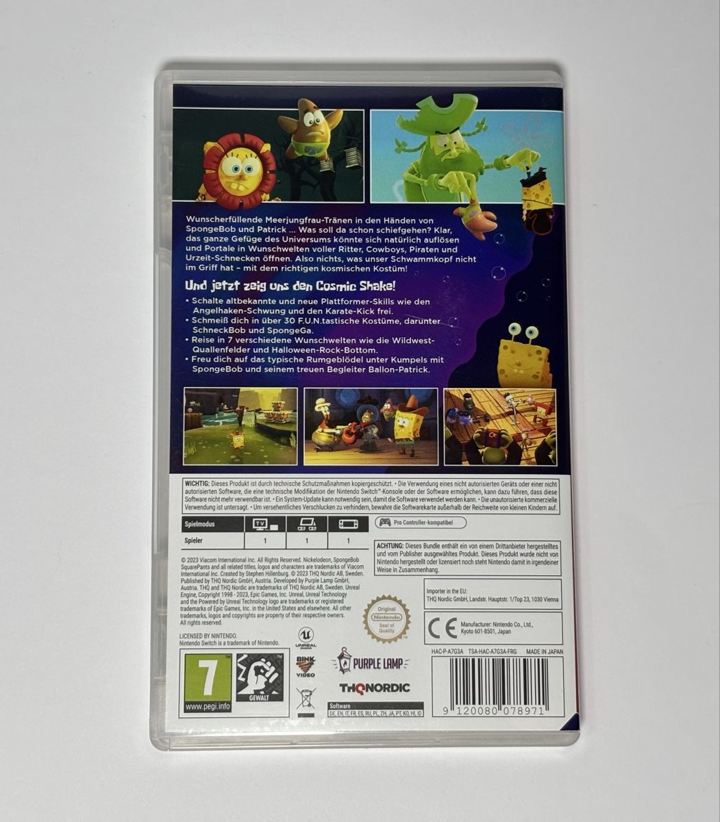 Giochi: SpongeBob The Cosmic Shake Switch gioco + moneta – Usato da Gordola venduto da kar_gy5g 1