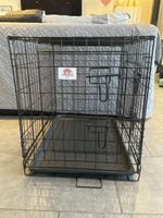 Hundekäfig Arebos schwarz faltbar neuwertig 