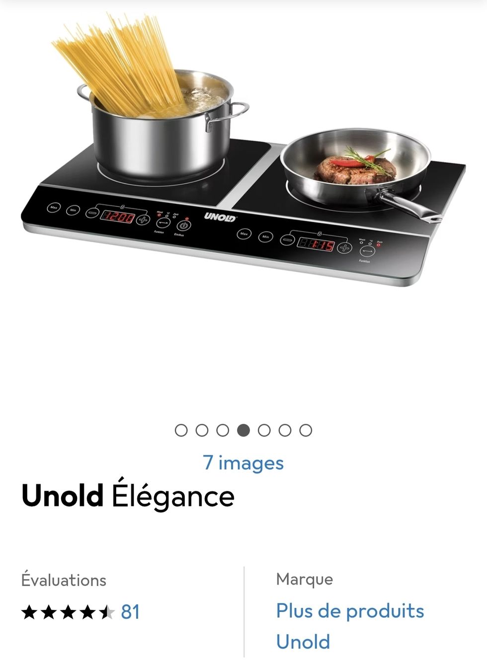Appareils de cuisine: Unold Élégance double induction hob – Neuf (Voir description) à Dübendorf par naj_szp5 2