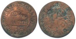 FREIBURG / FRIBOURG Halbbatzen 1738 Billon