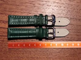 2 x 18mm Bracelet de montre en cuir