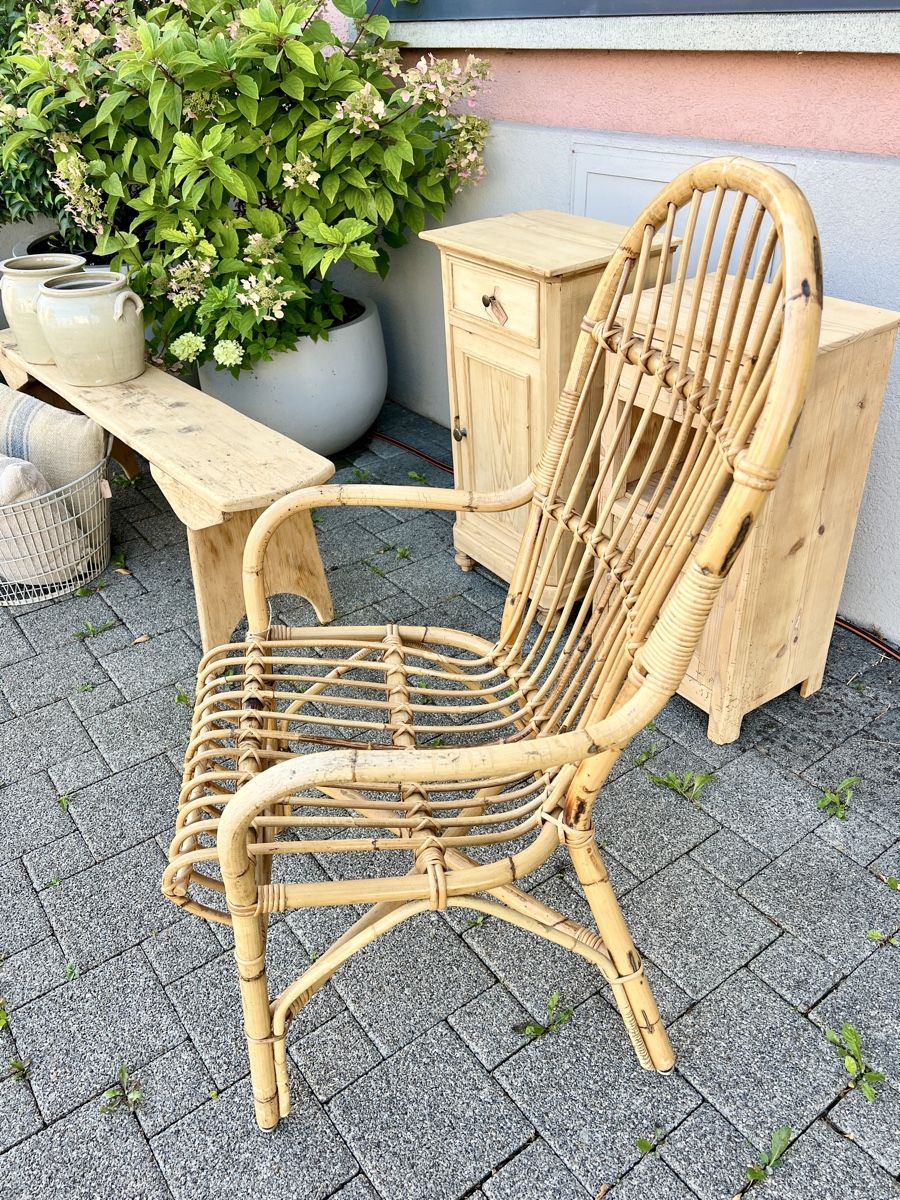 Fauteuils: Rattansessel Bambussesse – D'occasion à Sirnach par dasrosahaus 5