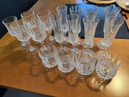 Kristallgläser Set verschiedene Grössen