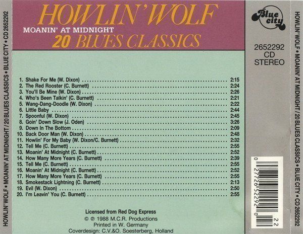 CD: Howlin' Wolf - Moanin' at Midnight – Usato da Unterbäch venduto da jaqila 1