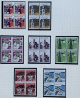 LOT 4 ER BLOCKS BRIEFMARKEN SCHWEIZ NEU