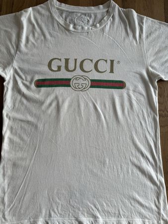 Gucci T-Shirt mit Logo-Print Gr XS