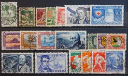 Schweiz PJ ex. Kat. 1-64 gest. 1913/32 Kat. 170 Fr.