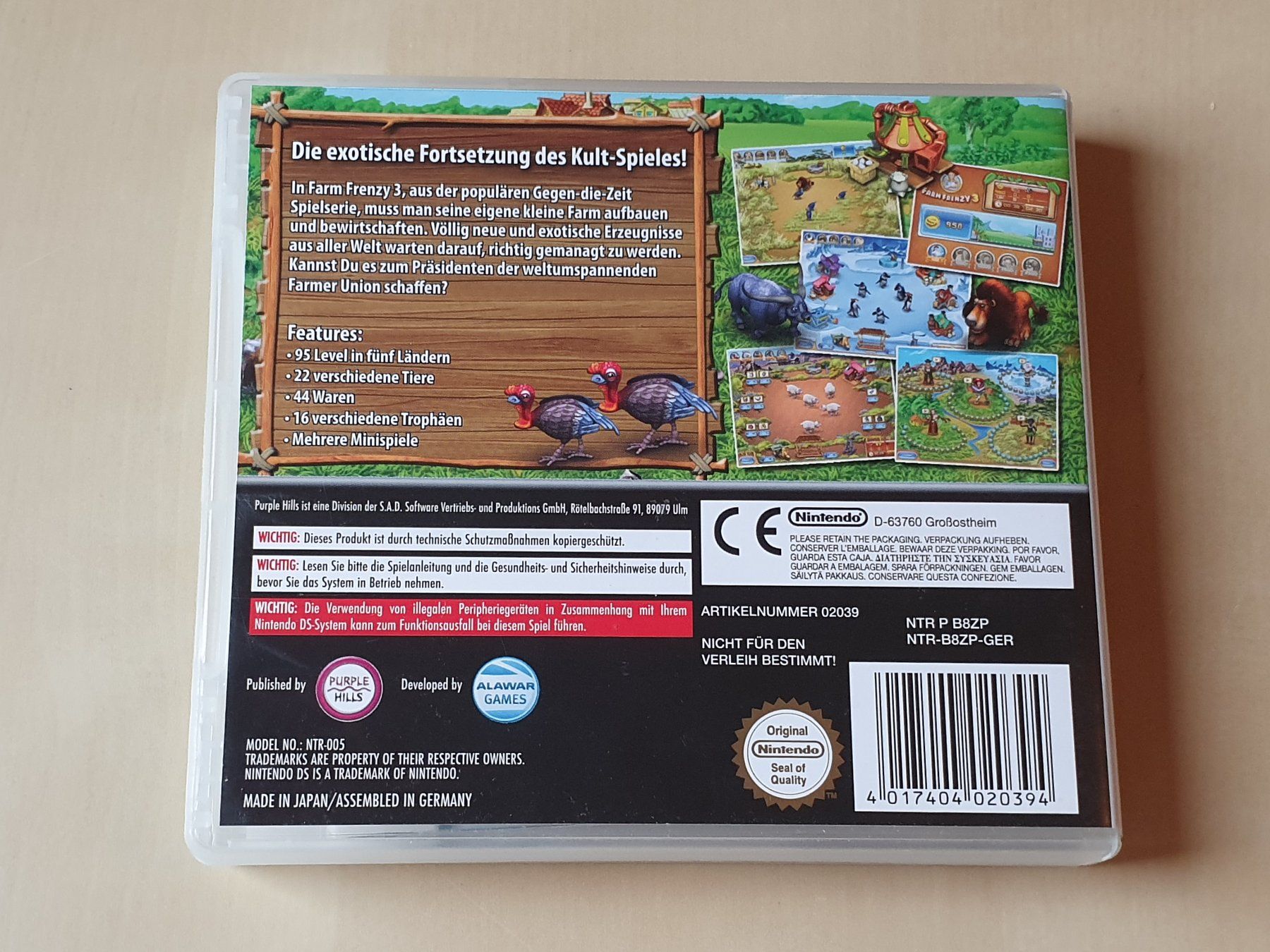 Nintendo Giochi: Farm Frenzy 3 – Usato da Stansstad venduto da collectorsshop 1