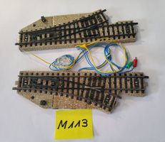 2 Märklin Elektromagnetische M-Weichen H0 links + rechts