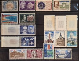 Frankreich 1960er Bogenrand-Stuecke & Beruehmtheiten 15W MNH