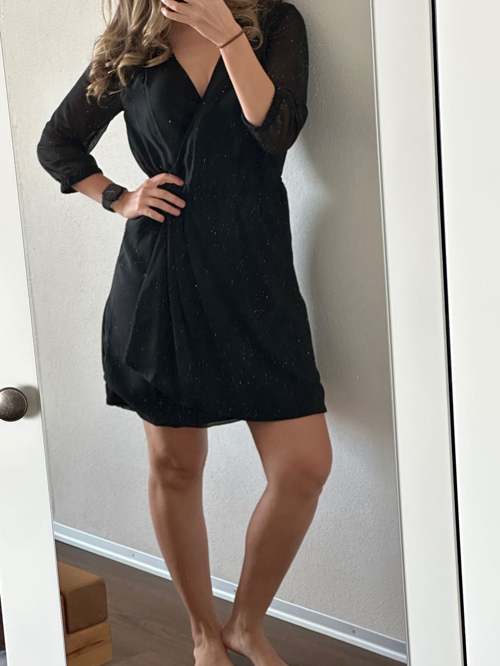 Vestiti: Kleid schwarz mit Wickeloptik, Grösse 36 – Usato da Arbon venduto da lua_sl9k