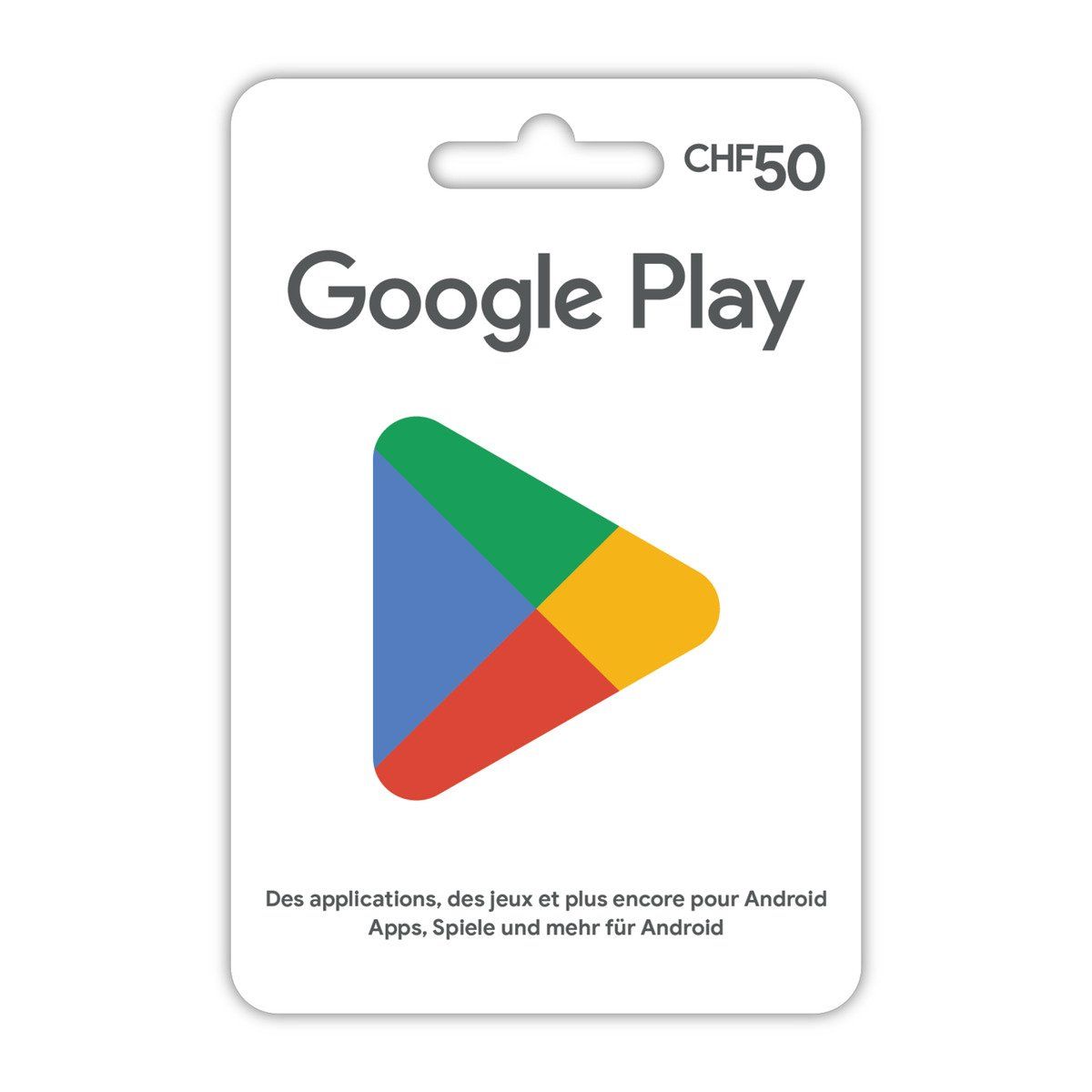 Buoni: Google Play Gift Card CHF 50.00.- – Nuovo e nell'imballaggio originale da Wädenswil venduto da Riseon_Power