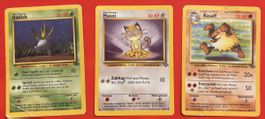 🇩🇪🇬🇧 Pokémon Jungle 3 Karten (Mauzi / Rasaff / Oddish)