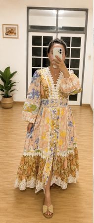 Elegant Linen Blend Maxi Dress
