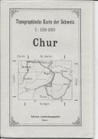 Topographische Karte (Dufour) CHUR 1910 (Karte A)