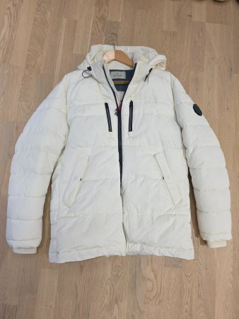 DSTREZZED Herren Winterjacke / Offwhite | Kapuze