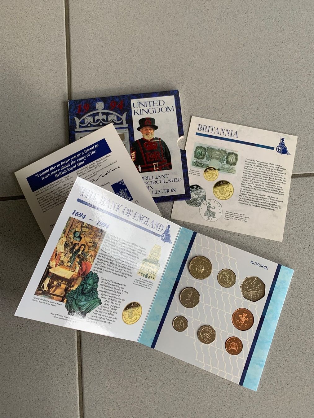 Tutti le monete: Münz-Kollektion UK 1994 – Nuovo e nell'imballaggio originale da Bern venduto da schoenisache
