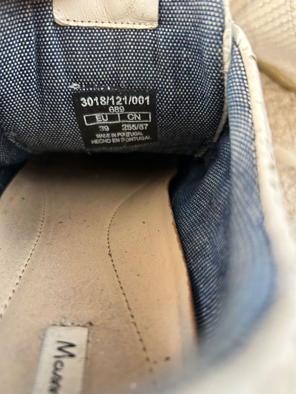 Massimo Dutti Damenschuhe: Massimo Dutti Sneakers Gr. 39 Weiss Leder – Gebraucht aus Horn von Resvi 3
