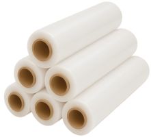 6 x Stretchfolie 50cm,  2,5kg 23my weiß