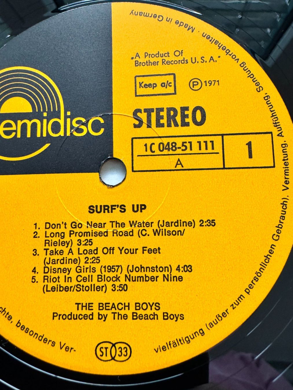 Dischi in vinile: THE BEACH BOYS - SURF'S UP – Usato da Amriswil venduto da Austinn 2