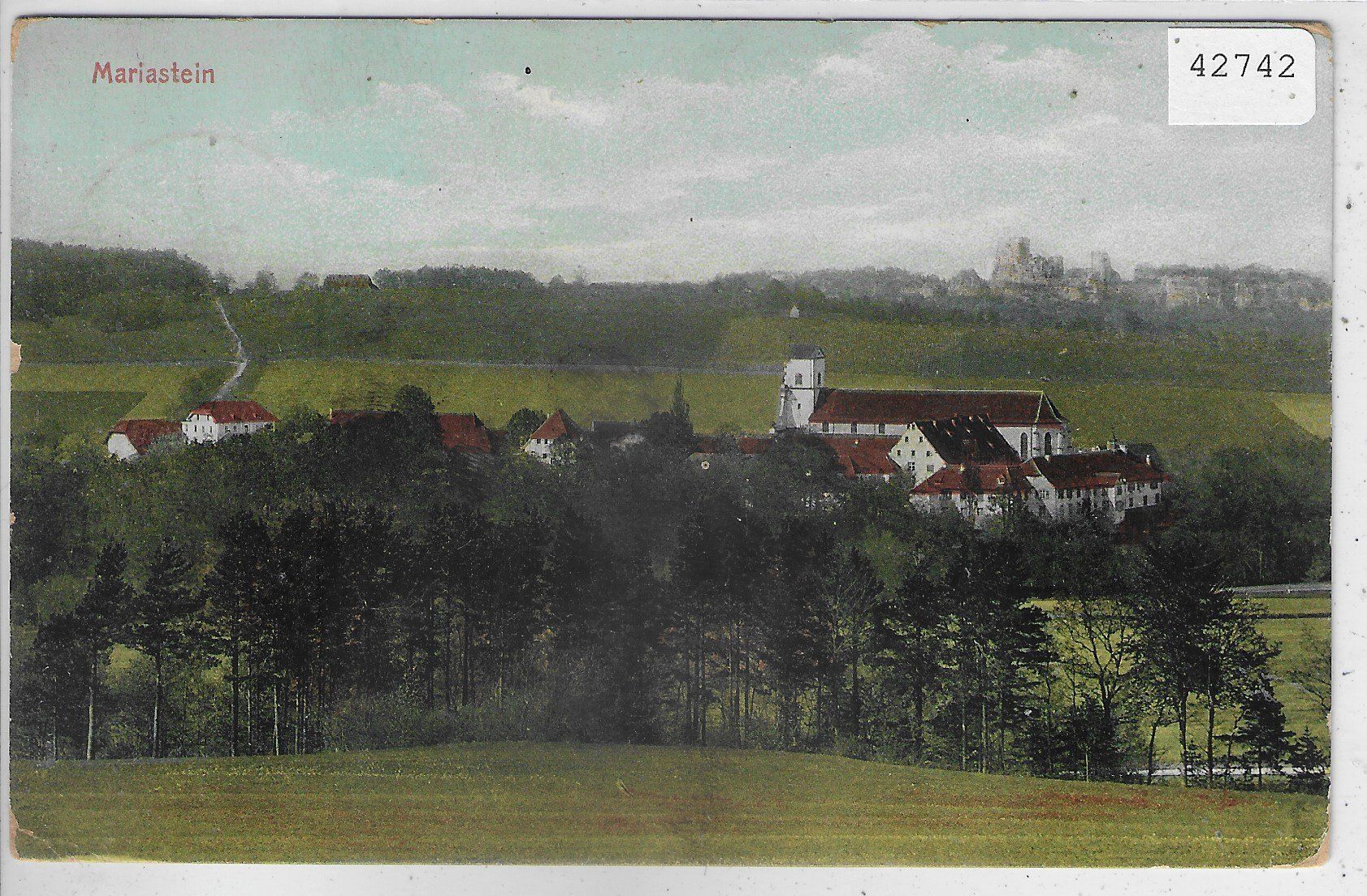 Ansichtskarten: Mariastein - Vue generale - coloriert – Gebraucht aus Ettingen von Kartenplanet