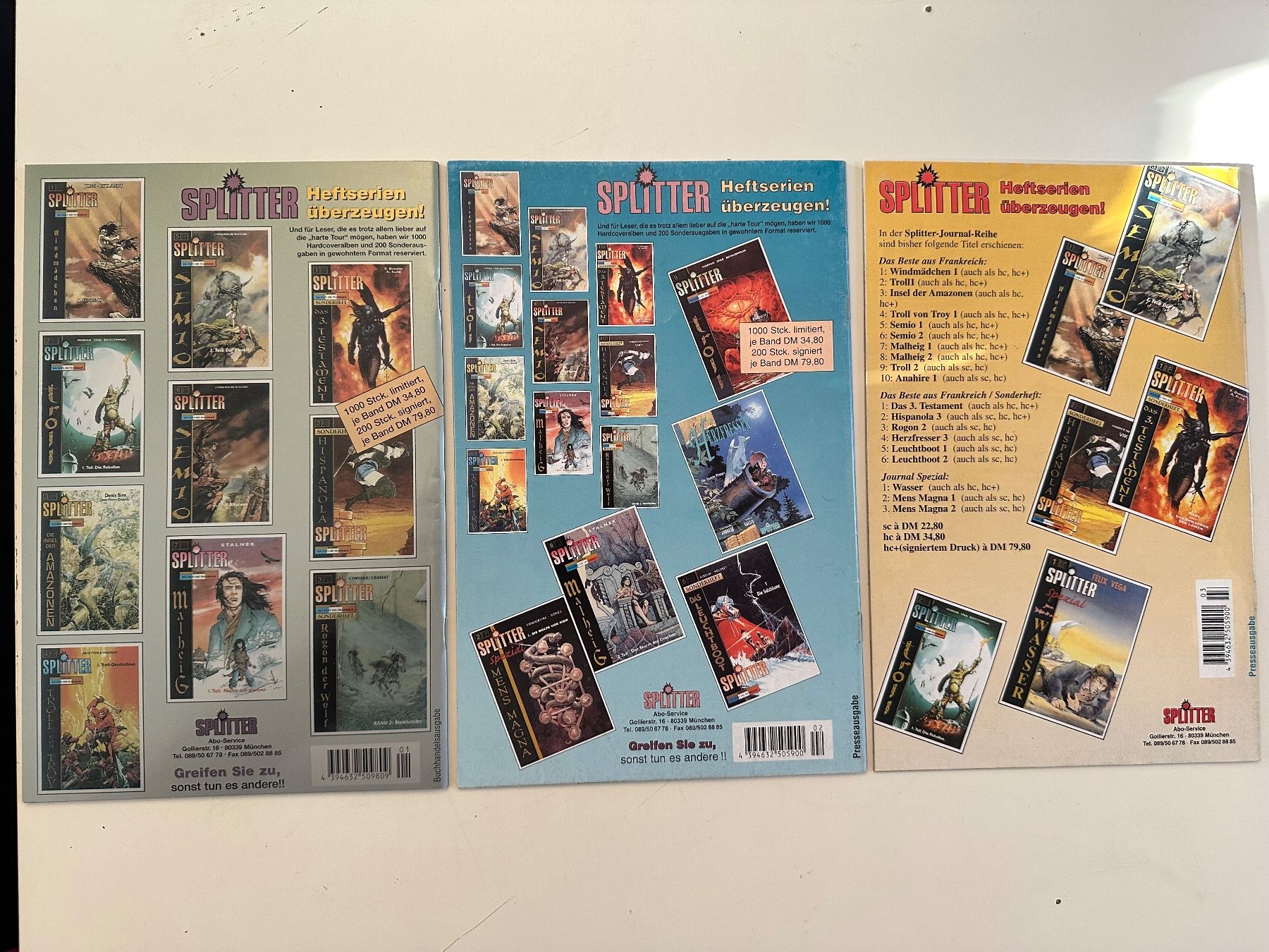 Comics: 3er LOT KABOOM BAND 1 - 3 - SPLITTER – Gebraucht aus Münsingen von Ganjam 1
