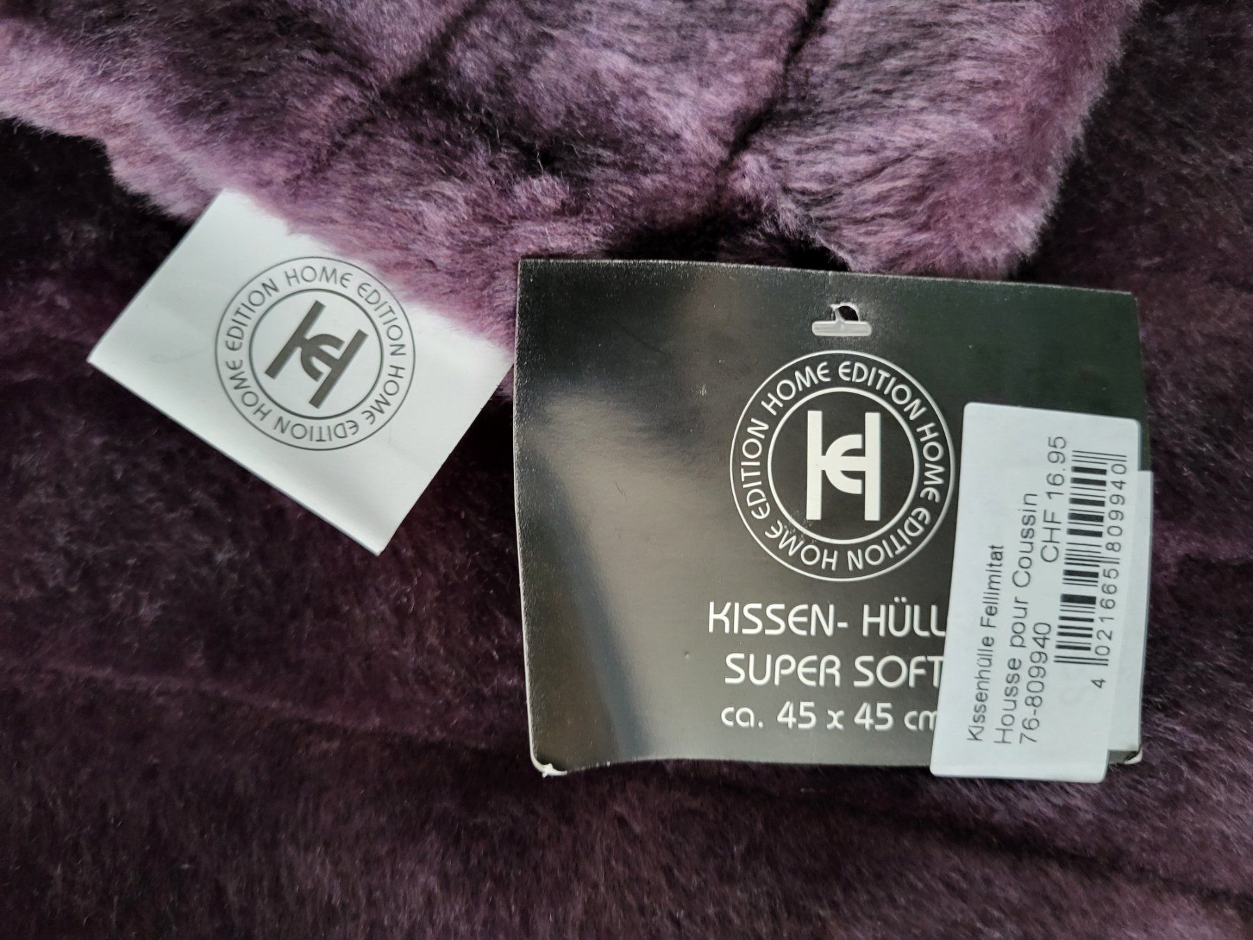 Kissen: 3x Kissenhüllen aus Fellimitat ca.45x45cm – Neu und originalverpackt aus Richterswil von Rem2011 3