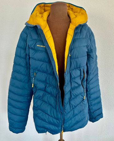 Mammut Broad Peak II Hoody Daunenjacke 750+   blau/gelb