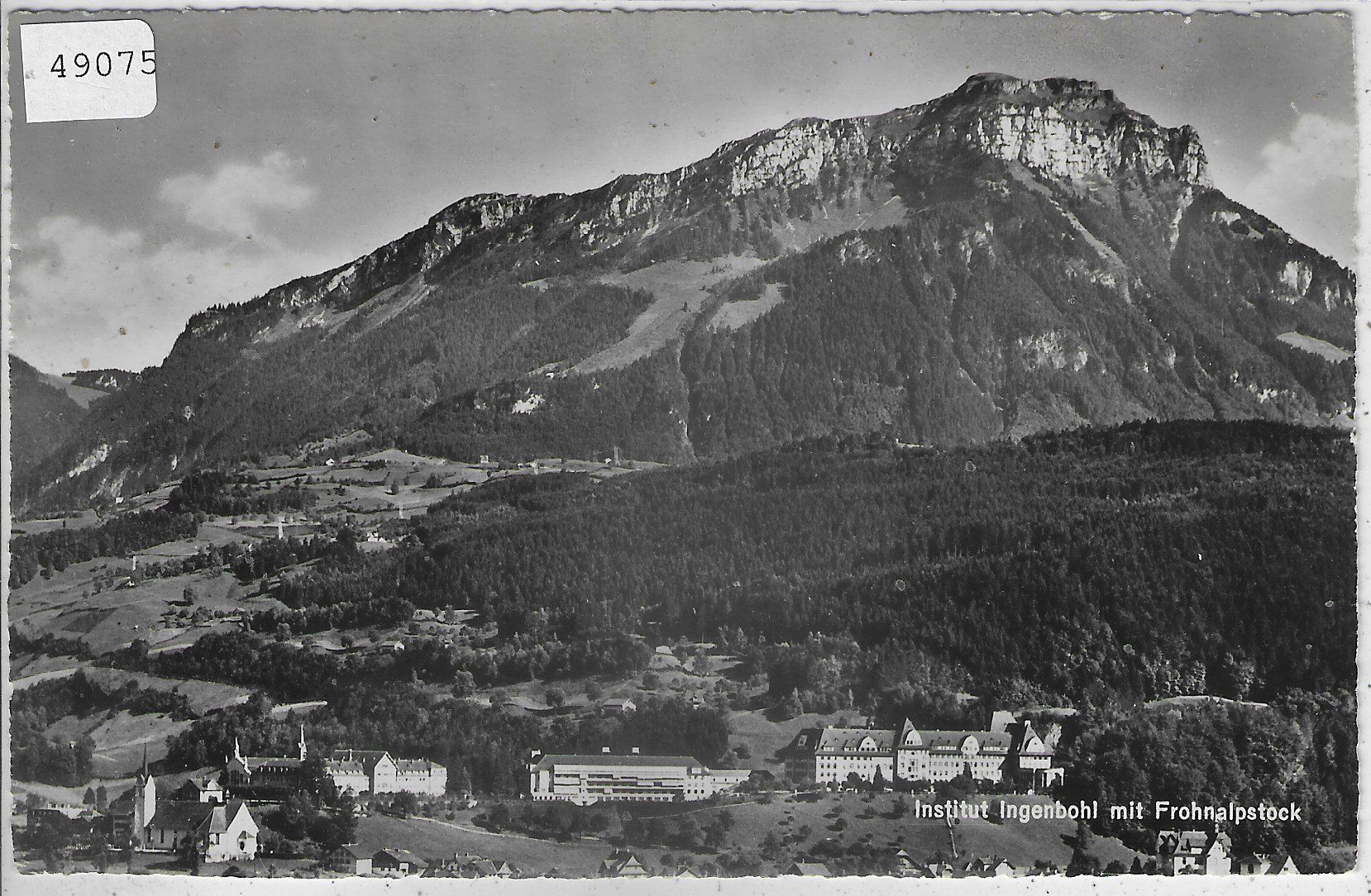 Cartoline postali: Institut Ingenbohl mit Frohnalpstock – Usato da Ettingen venduto da Kartenplanet