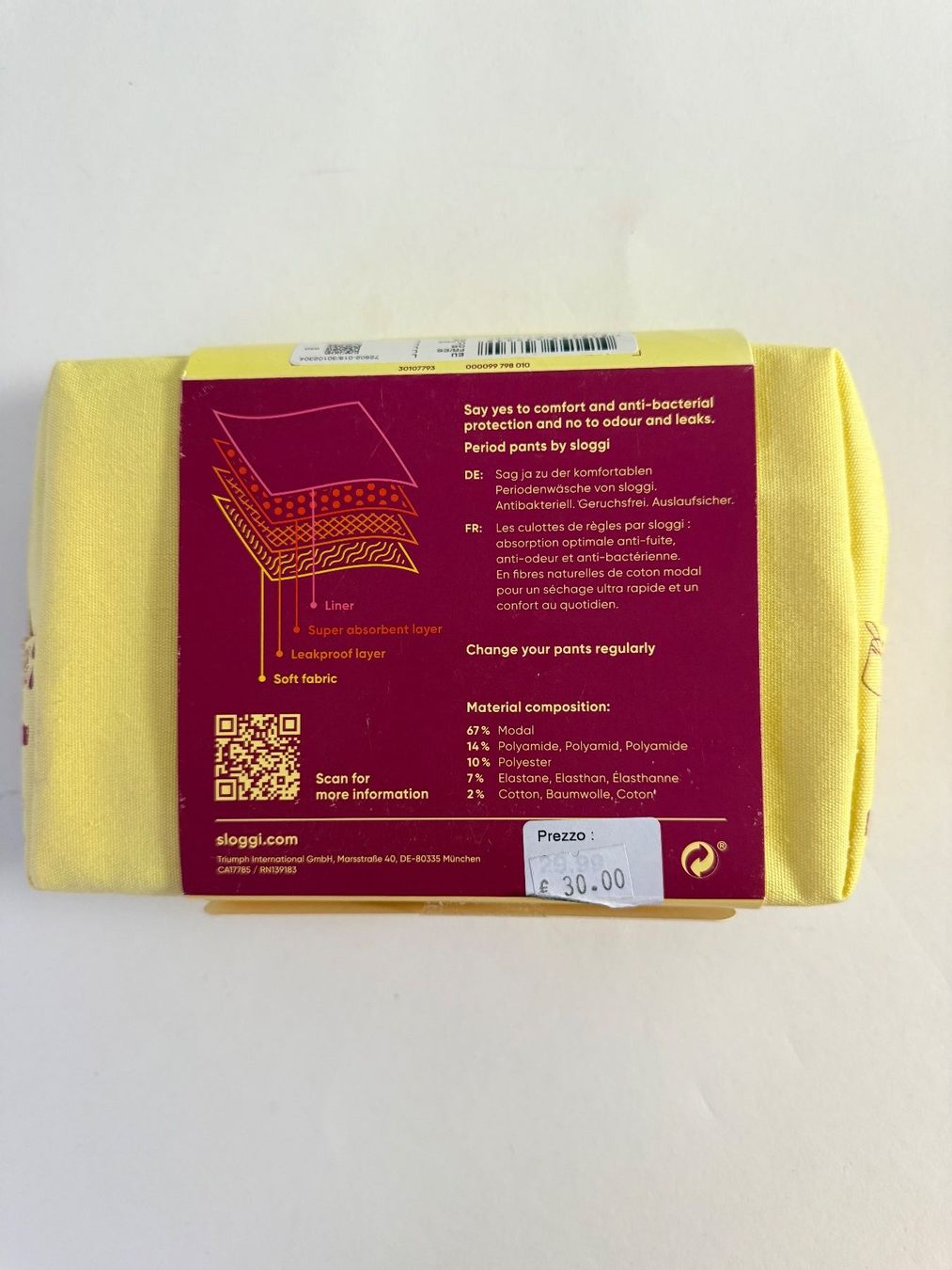 Sloggi Altra biancheria intima: SLOGGi, Tai, Menstruationsslip, Grösse L, Farbe Violett – Nuovo e nell'imballaggio originale da Rudolfstetten venduto da gst_g7xl 2