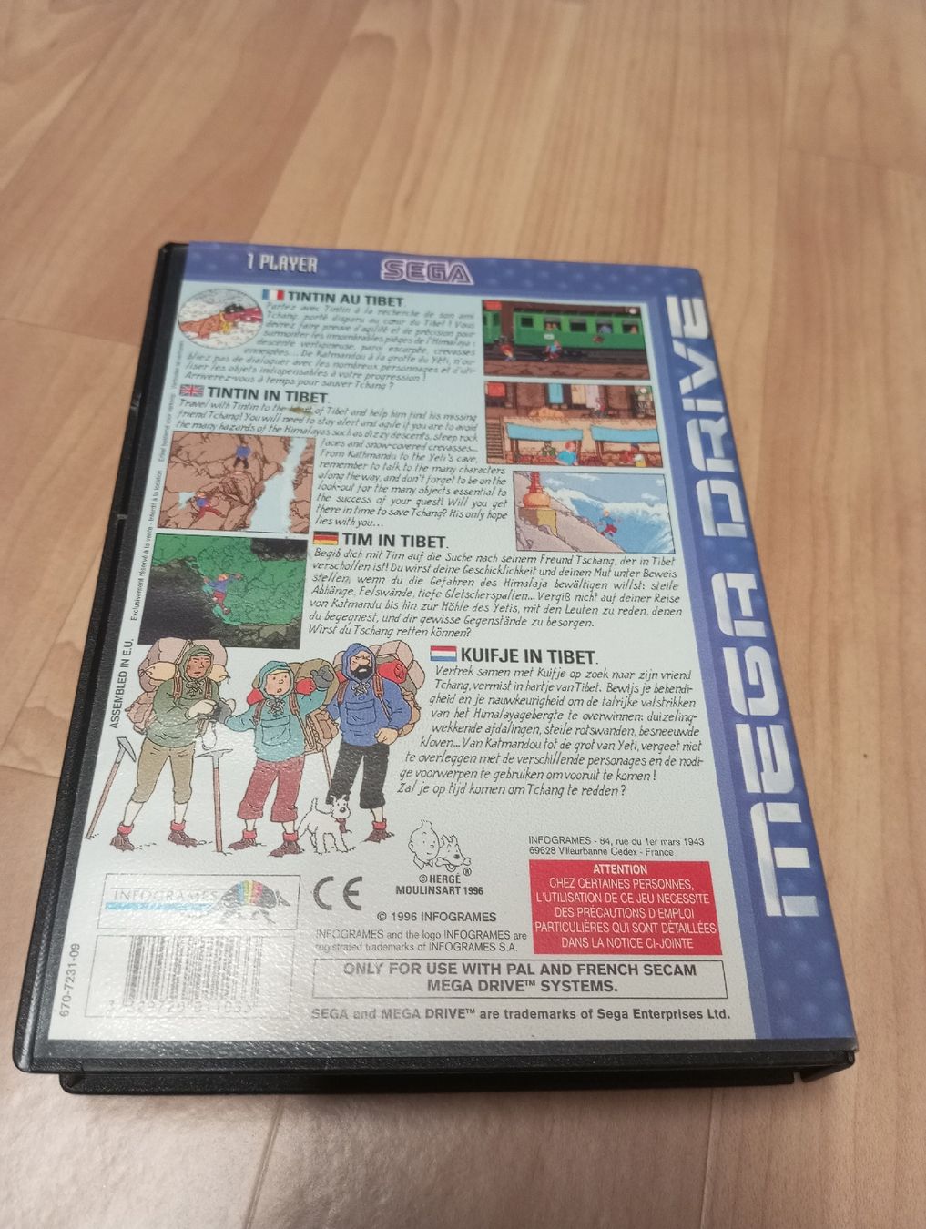 Sega Giochi: Tintin au Tibet Megadrive – Usato da Cottens FR venduto da magnius01 2