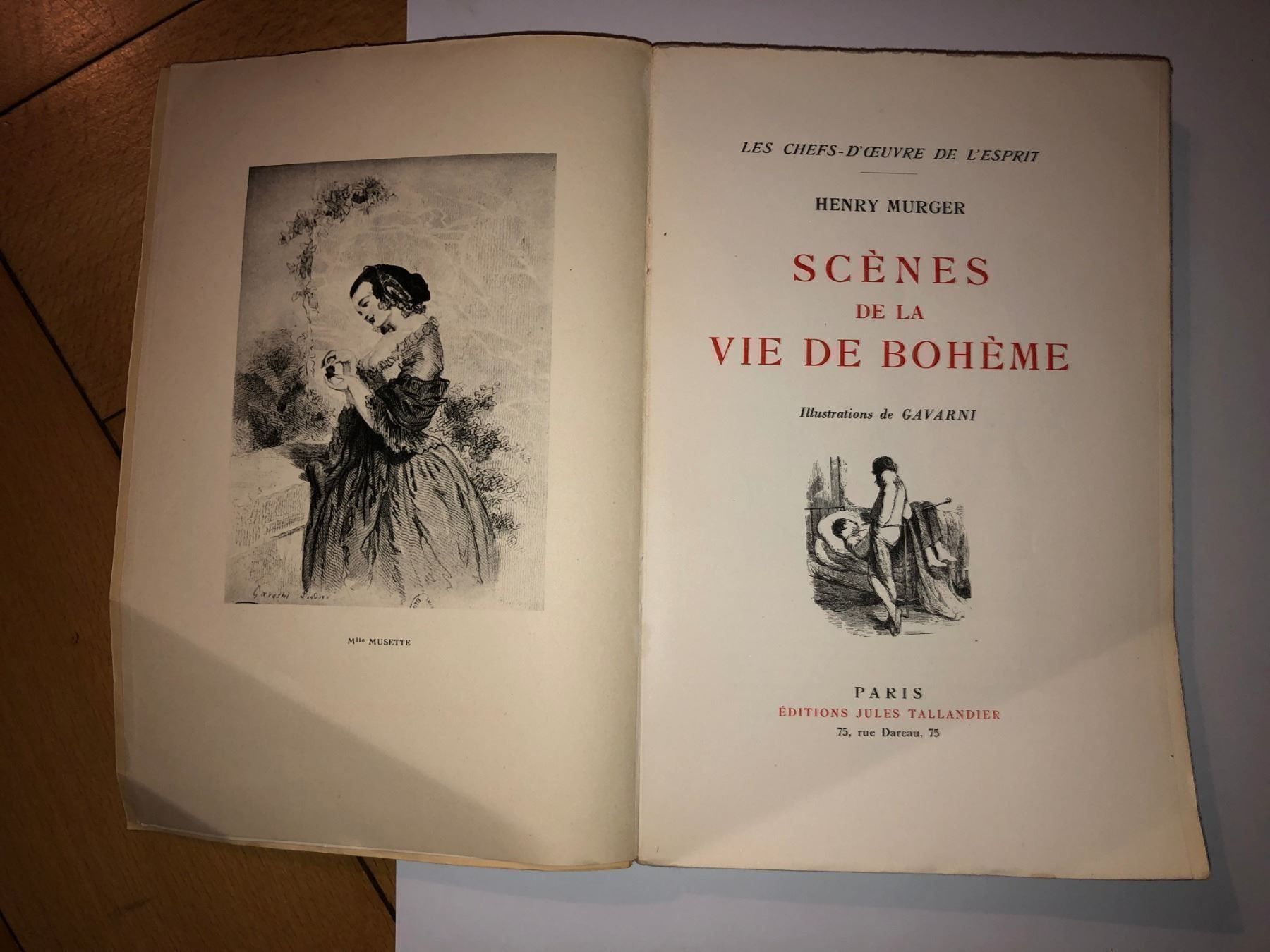 Libri: H. Murger: Scènes de la vie de Bohème. – Usato da Zürich venduto da allp 1