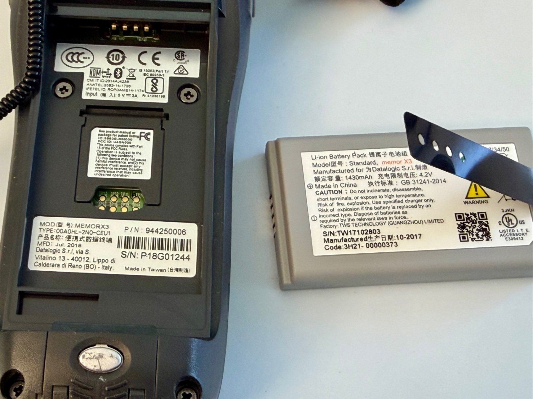 Scanner: Datalogic Memor X3 / Barcode Scanner – Usato da Einigen venduto da Medicom-Pharma 3