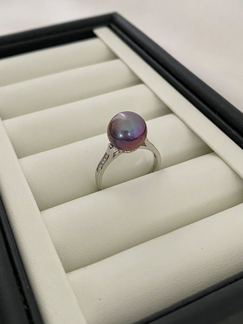 Anelli: 10.5 mm Süsswasser Perle Ring – Nuovo e nell'imballaggio originale da Sarnen venduto da yingsperlen 1