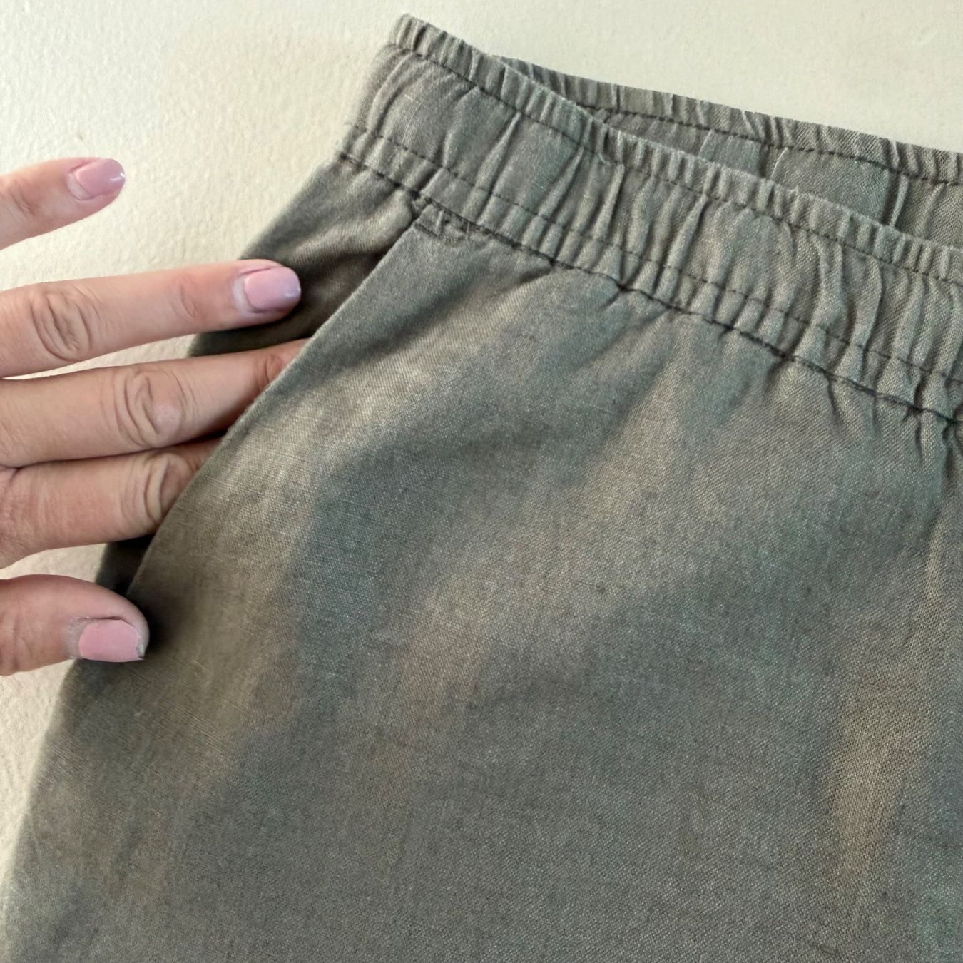 Mango Pantaloni: MNG Leinenhose khaki 💚 – Usato da zürich venduto da vintage12 4