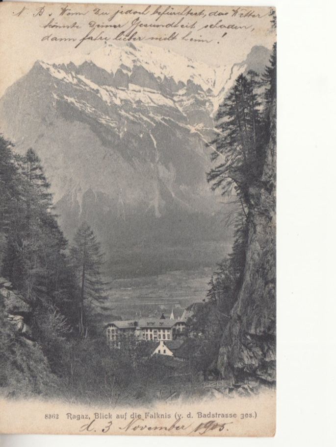 Cartoline postali: Ragaz 1905 – Usato da Bürglen TG venduto da StampGraf