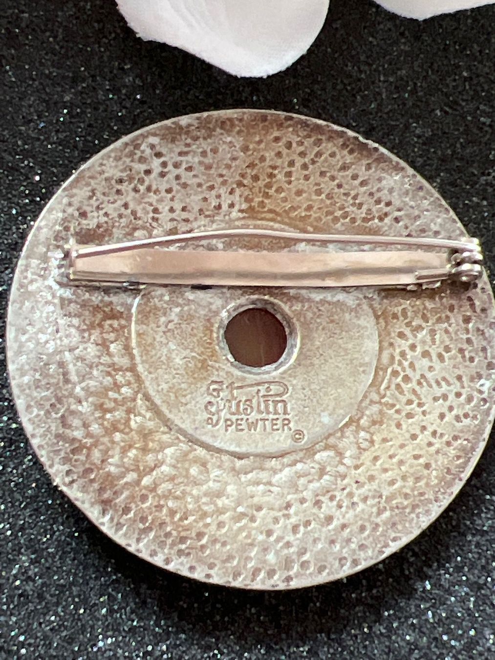 Spille & Fermagli: Vintage Brosche Justin Pewter – Usato da Seon venduto da Sunny-Schmuck78 1