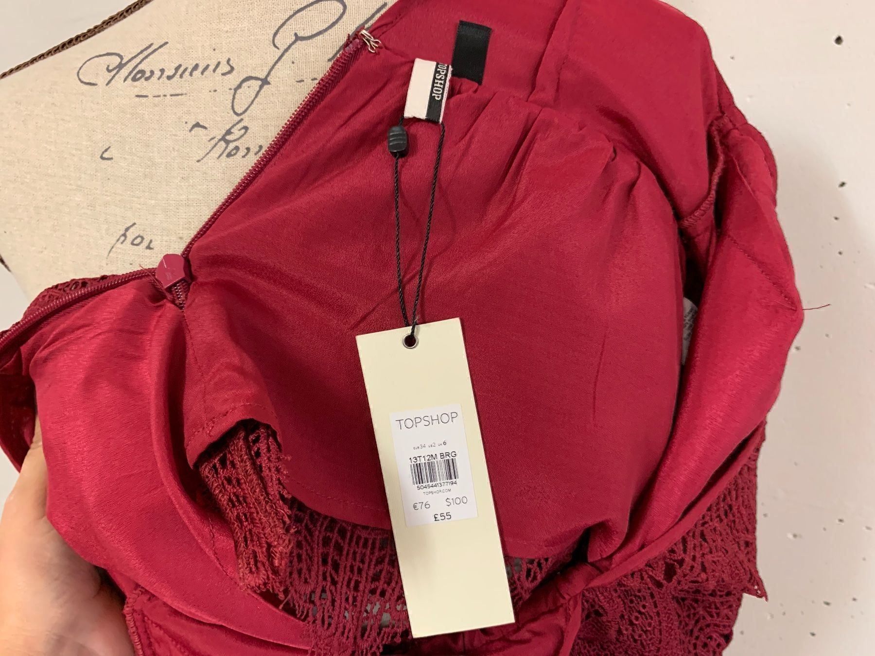 Topshop Top: Topshop Top rot Gr. 34 – Nuovo (secondo la descrizione) da Aarau venduto da Obdulia 3