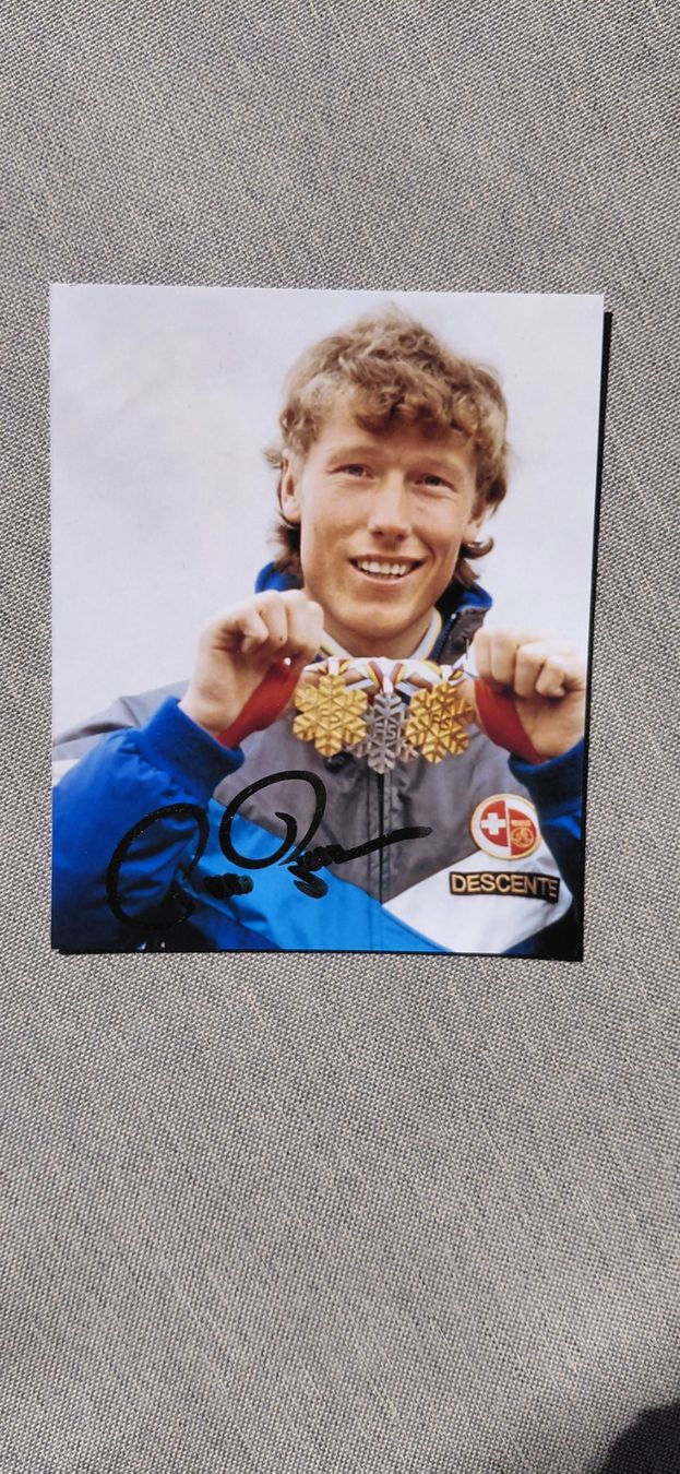 Autografi: Autogramm Pirmin Zurbriggen – Usato da Schmerikon venduto da Olympia04