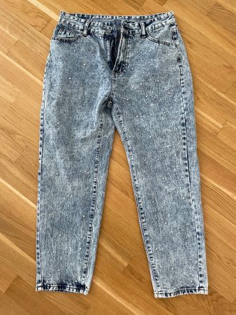 Jeans mit Glitzersteinen | Grösse 40